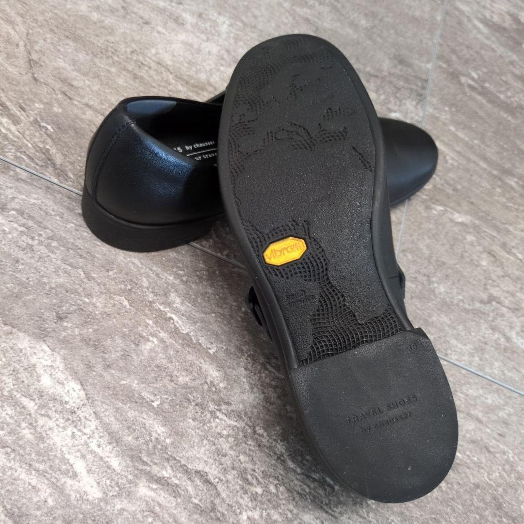 美品！36サイズ　本皮革　chausser トラベルシューズ バイ ショセ