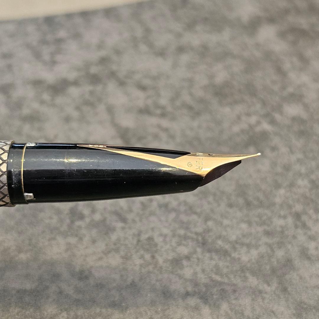 SHEAFFERヴィンテージ万年筆　14金　スターリングシルバー