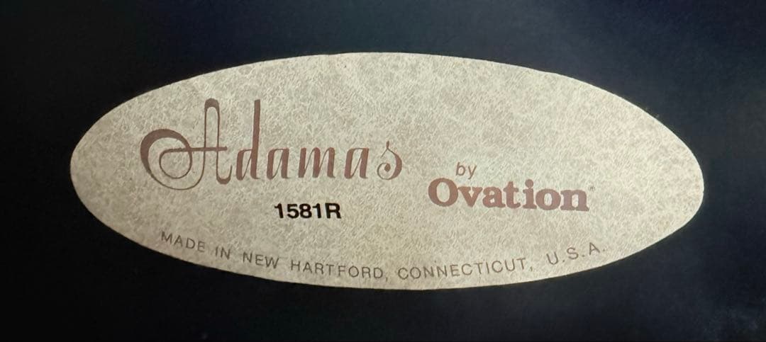 【極上品】Ovation Adamas 1581R オベーション エレアコ