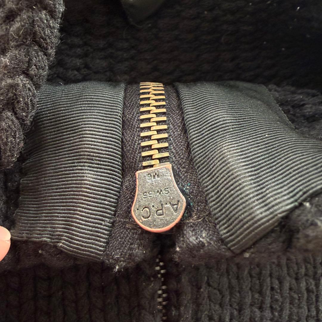 90s A.P.C. zip up ドライバーズニット riri フランス製