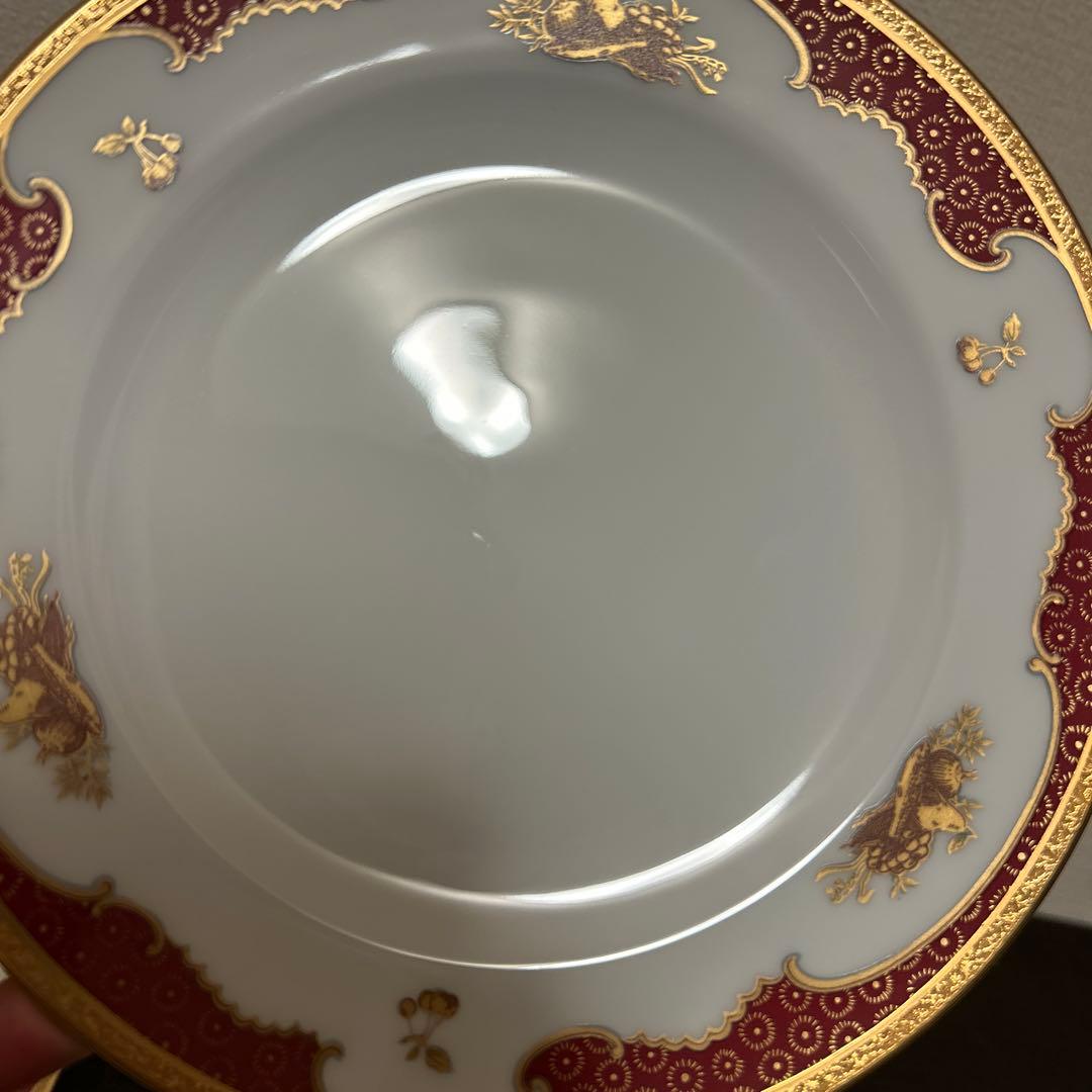 大倉陶園　リミテッドエディション　マロン　金彩金蝕　デザートプレート　20cm