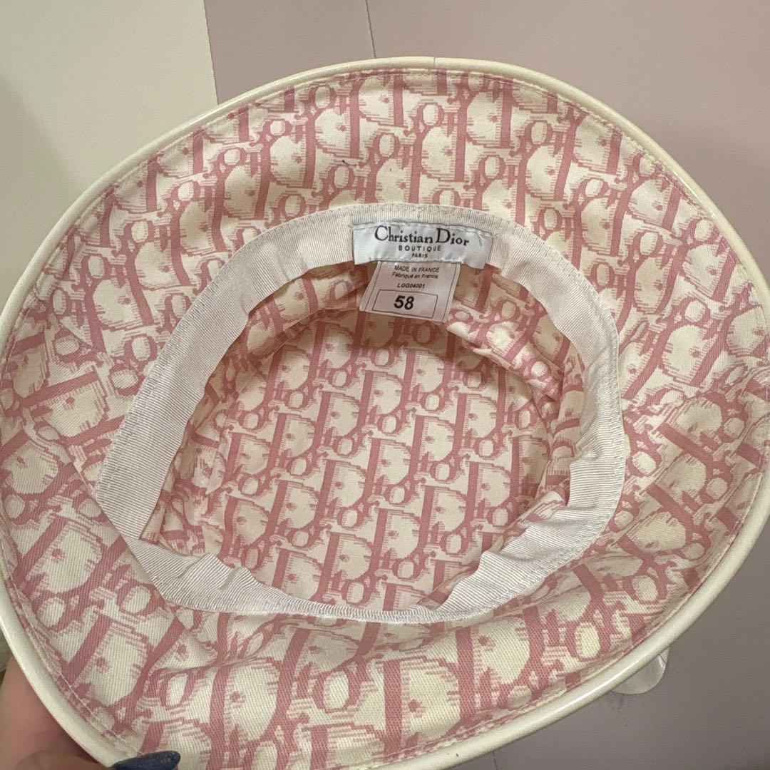 Christian Dior バケットハット 58 トロッター　ピンク