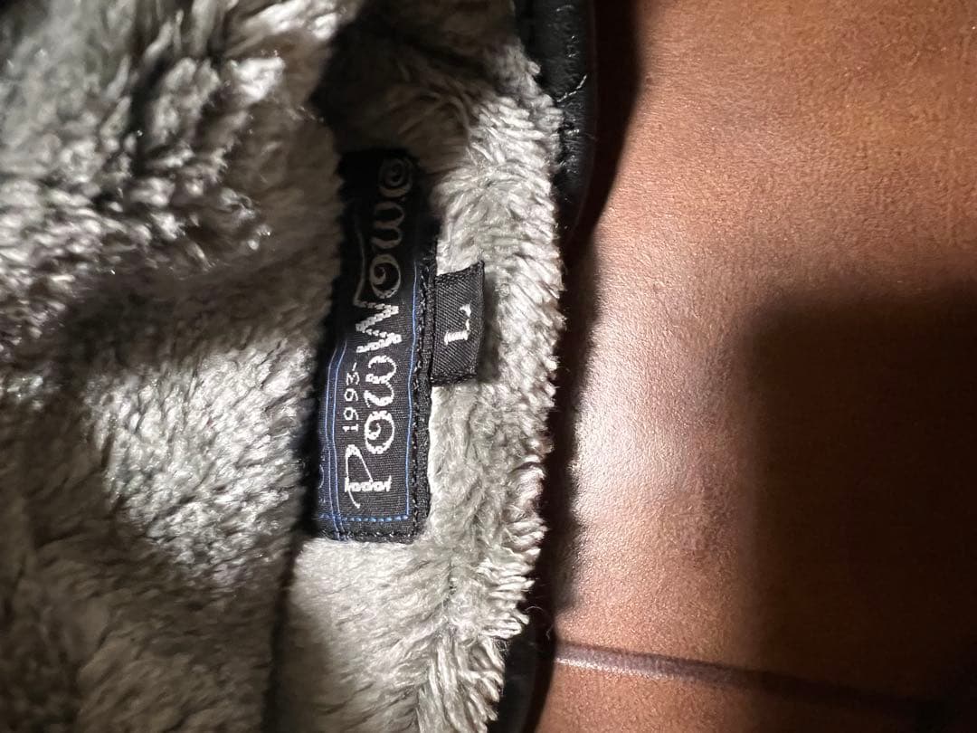 POWWOWパウワウ高性能 オイルレザー製 防寒仕様 ガントレット ショート　Ｌ