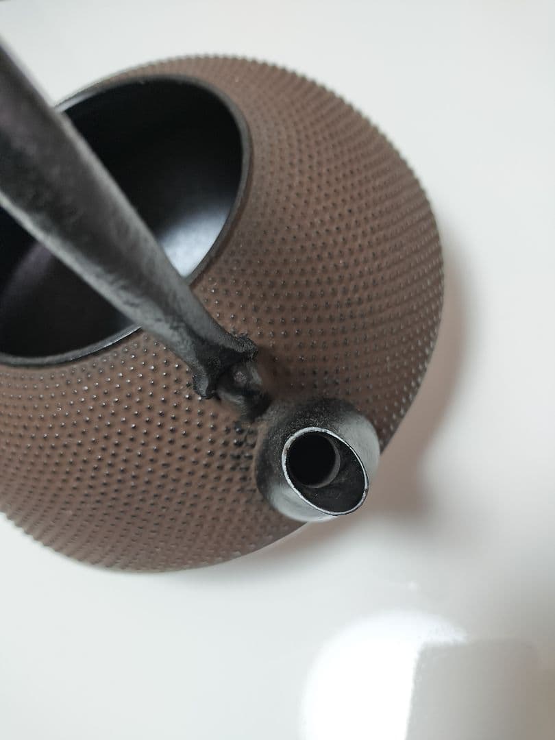 骨董品　作家品　未使用南部盛栄堂販売 南部秀山 佐藤勝弘作 15型アラレ 鉄瓶