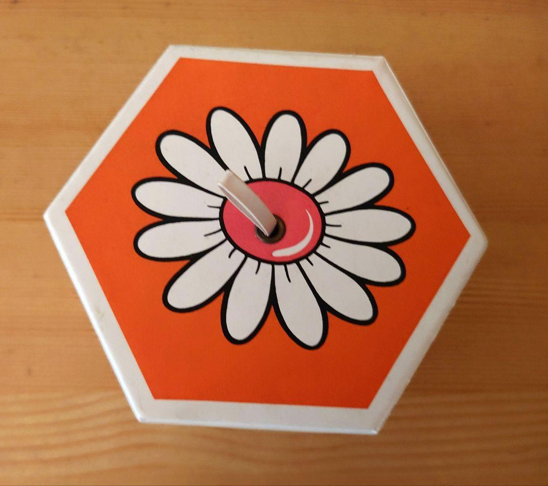 内藤ルネRUNE 六角形小物入れ デイジー 昭和レトロ ビンテージ