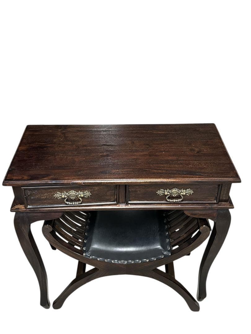 アジアン家具 木製 バリ コンソールテーブルとカルティーニチェア