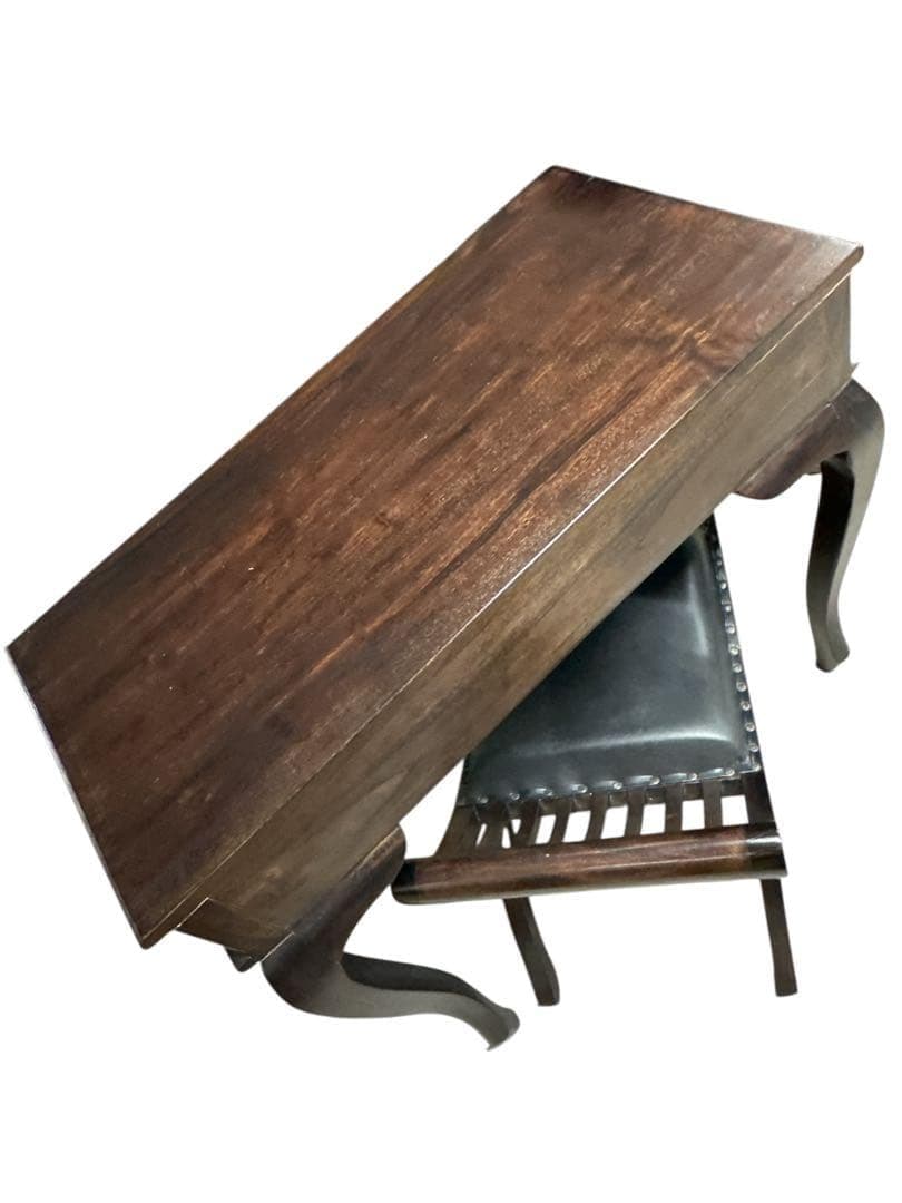 アジアン家具 木製 バリ コンソールテーブルとカルティーニチェア