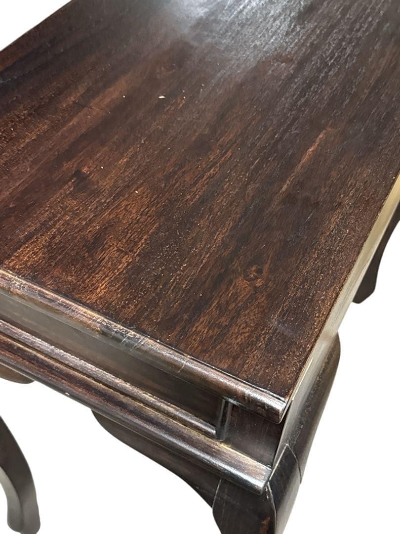 アジアン家具 木製 バリ コンソールテーブルとカルティーニチェア