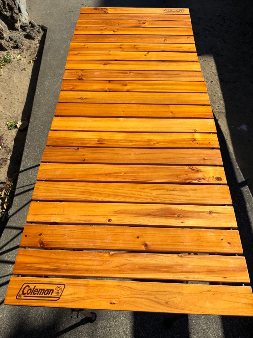 コールマン　ナチュラルウッドカウンターテーブル