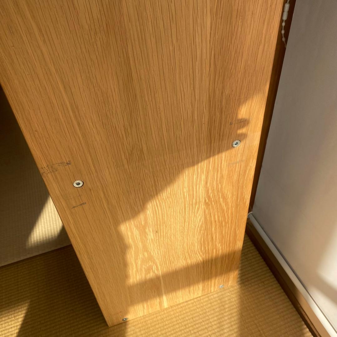 値下げ不可　無印良品　スタッキングシェルフ　３段×２列　オーク材