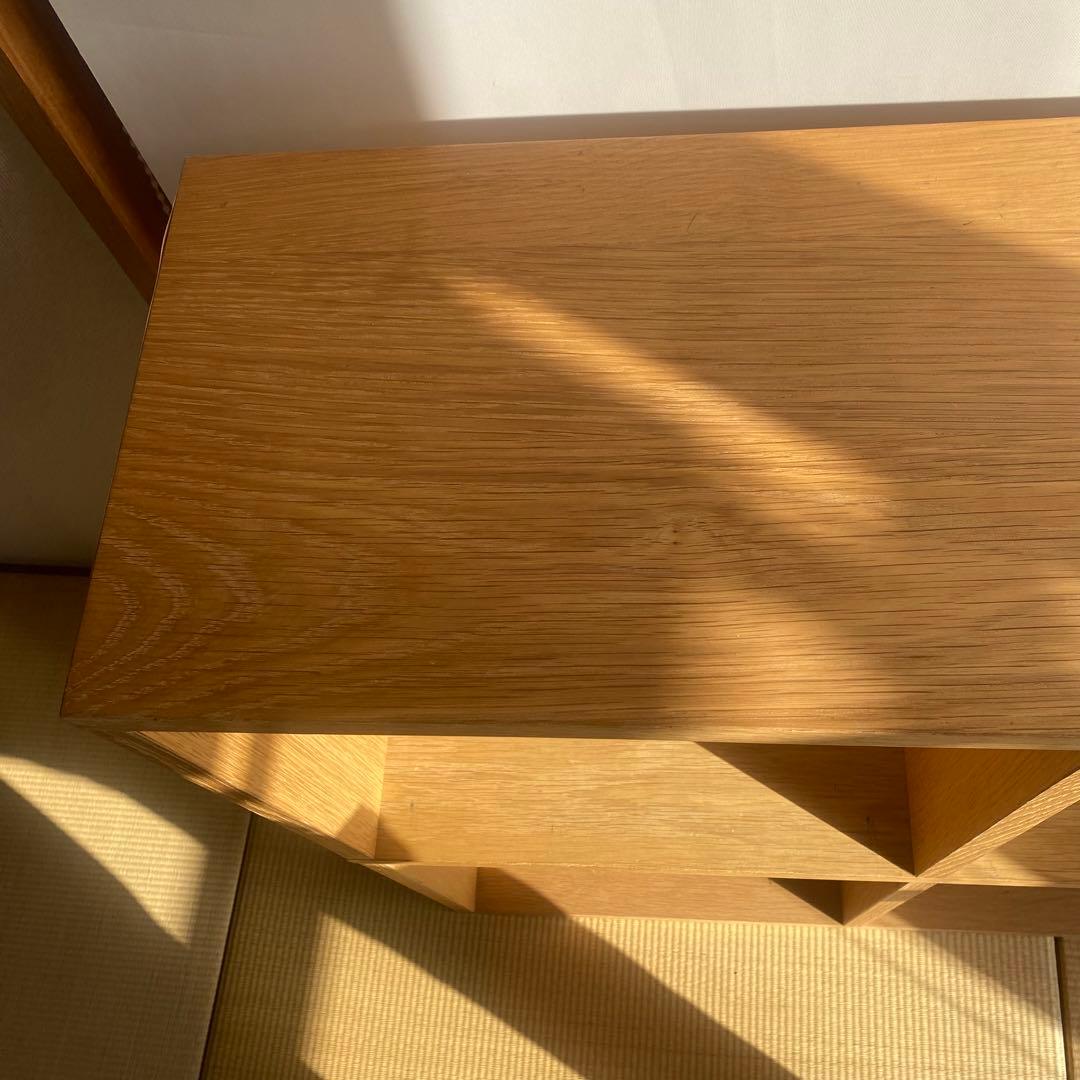 値下げ不可　無印良品　スタッキングシェルフ　３段×２列　オーク材