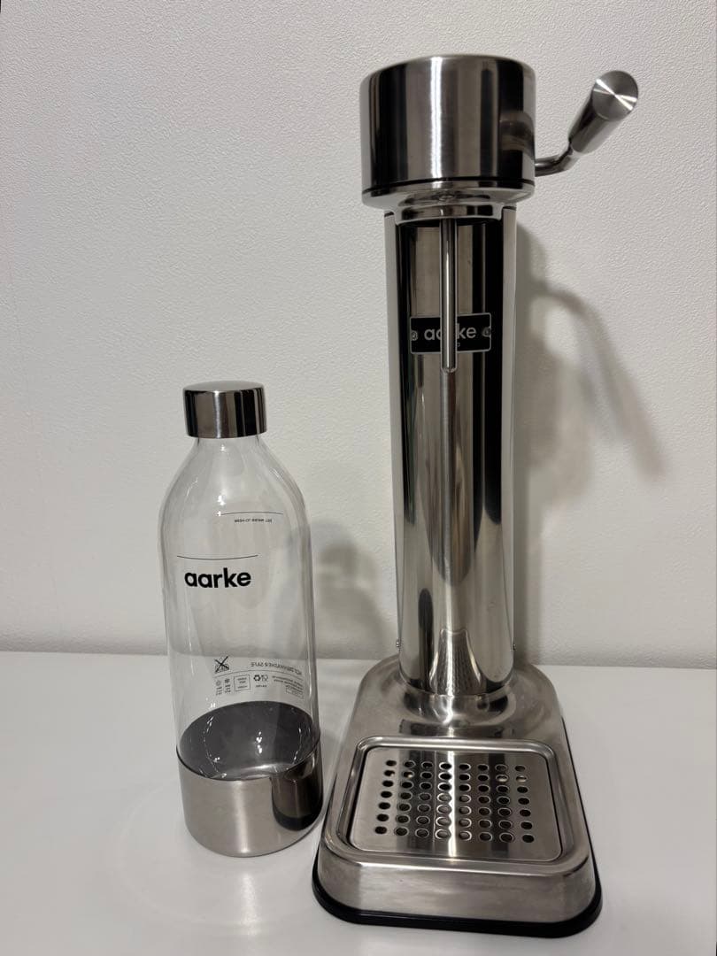 aarke ステンレススチール 炭酸水メーカー ボトル付き