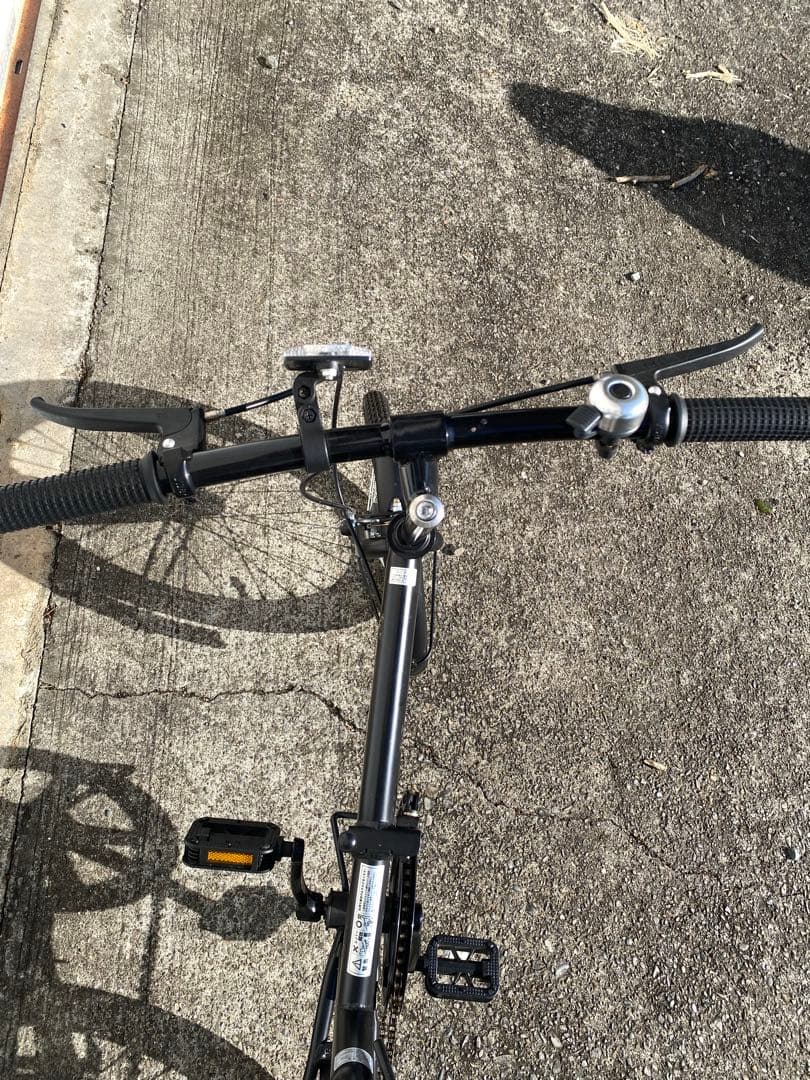 キャプテンスタッグ　折りたたみ自転車　ブラック