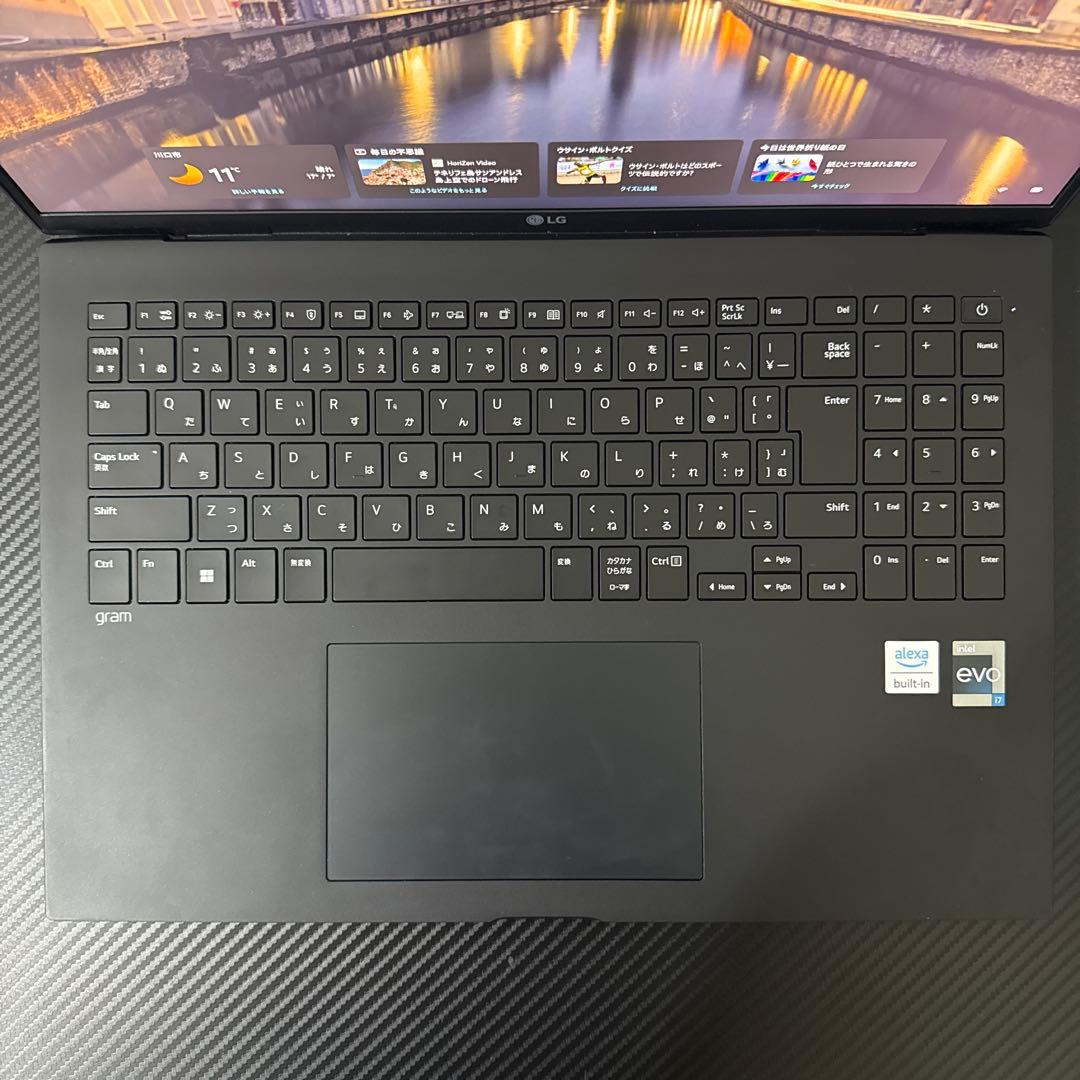 2022モデル LG gram 第12世代i7 16GB/512GB WQHD
