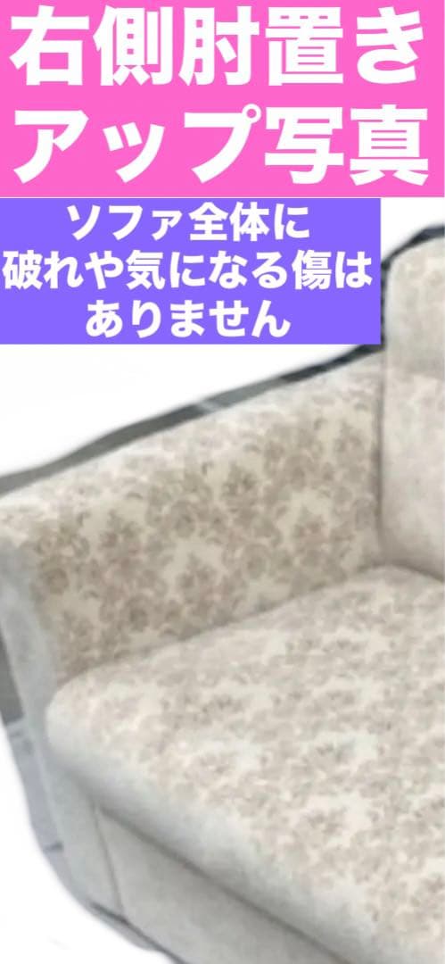 希少♦️ロココ ヴィンテージ 高級 ベルベット ラブソファ♦️ダマスク柄♦️送料込