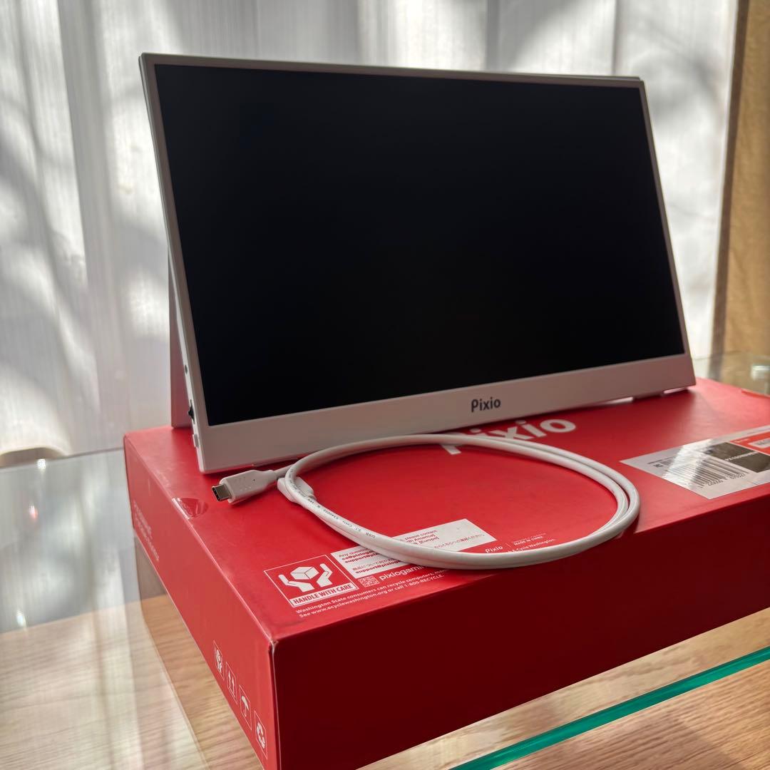 Pixio モニター本体 ケーブル、アダプター付き