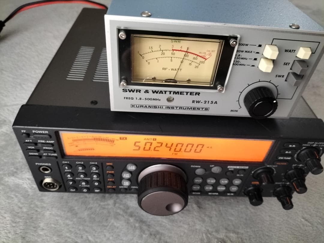 KENWOOD HF/50MHz TS-570V(100w改)マイク付