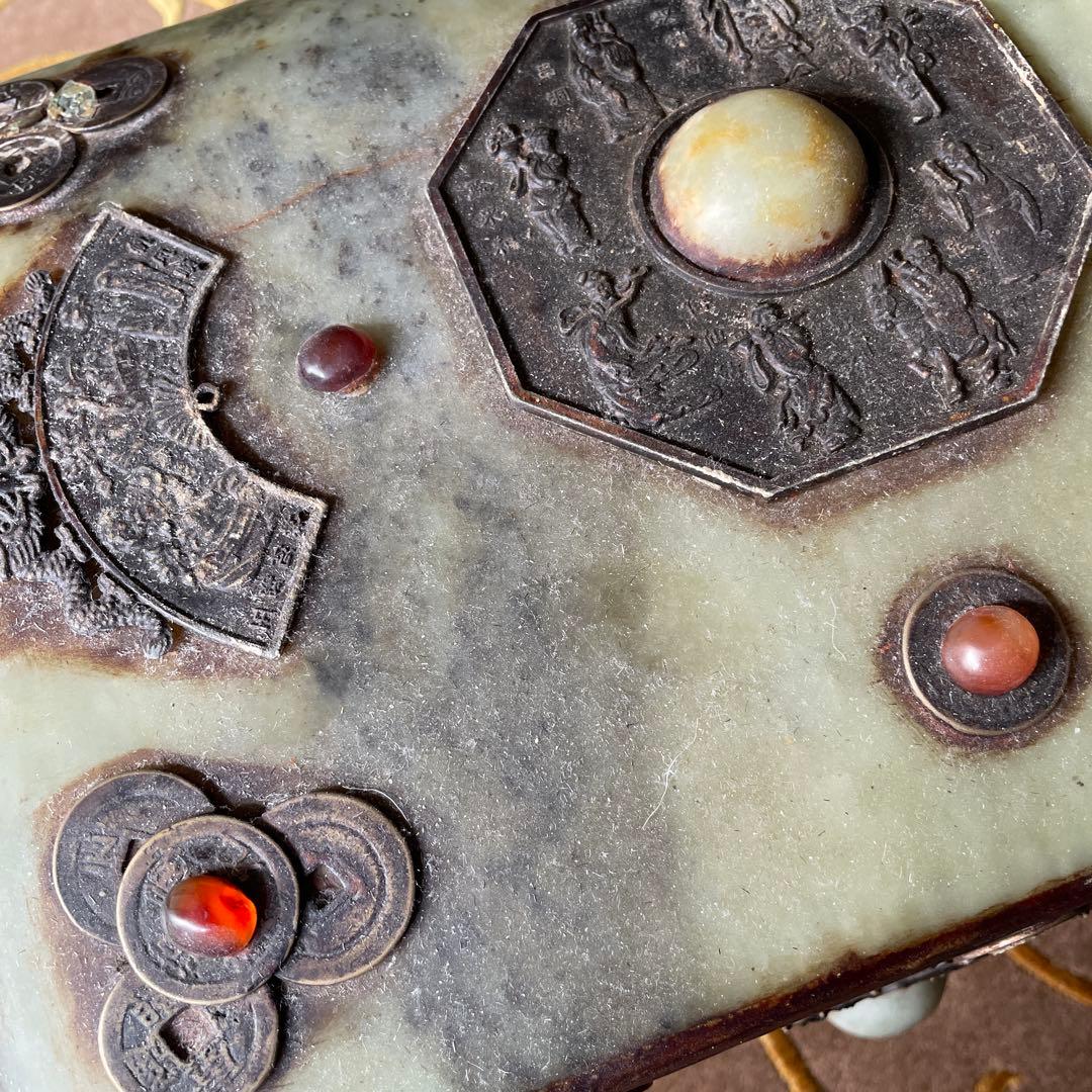 中国　玉石　宝箱　10.5kg