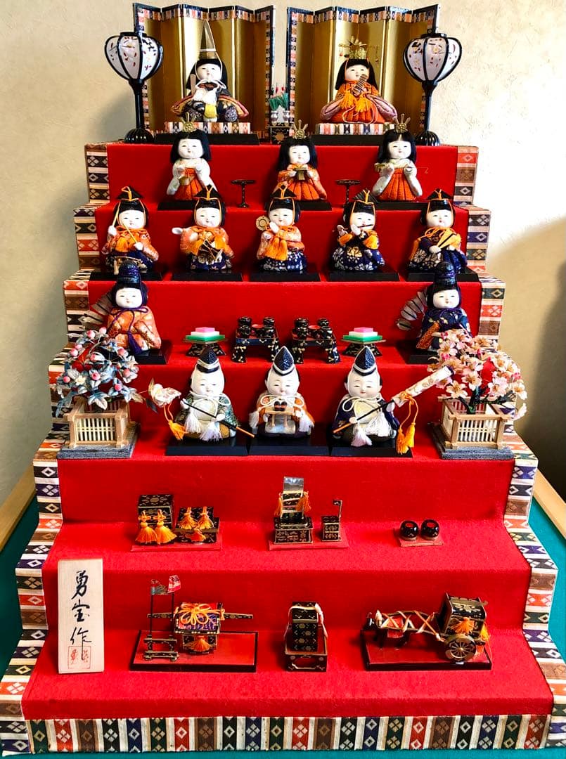 ★ブルートパーズ★　ひな人形　七段飾り　勇宝作