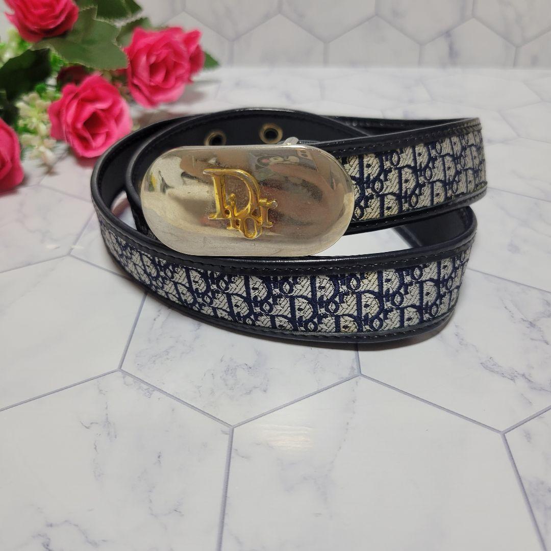 Dior　オブリーク　ジャガード　ロゴマーク総柄ベルト