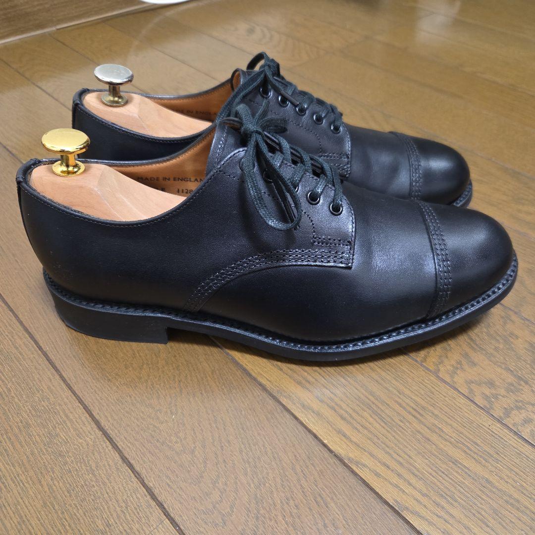 最終値下げ【別注】SANDERS ミリタリーダービー イタリアンカーフUK5.5