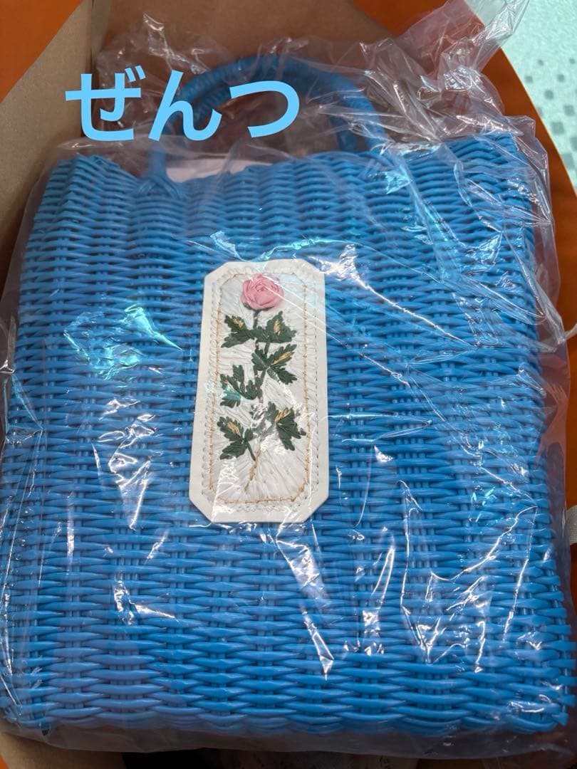 RURU MARY'S 手刺繍のかごバッグ