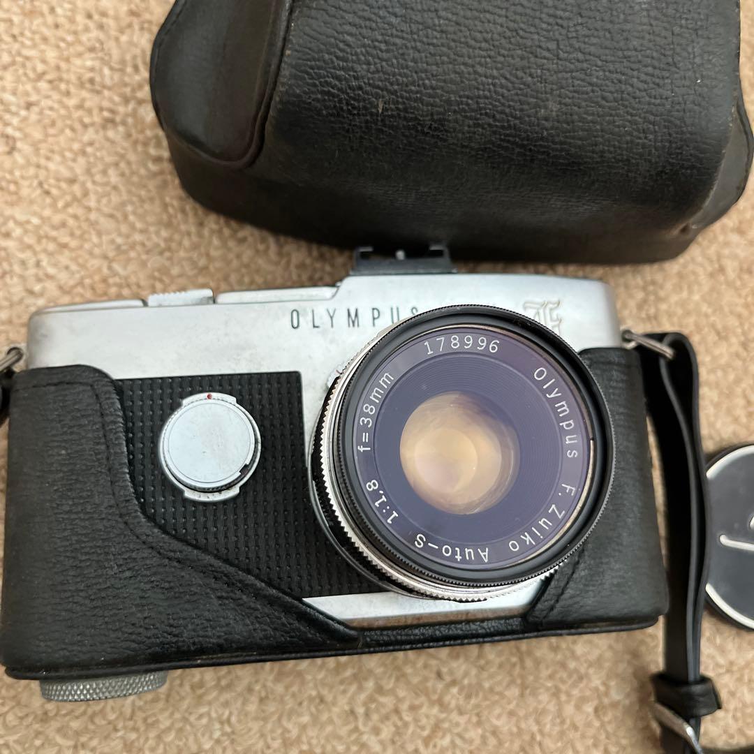 オリンパス ペン F フィルムカメラ 38mm F1.8 Auto-S ケース付