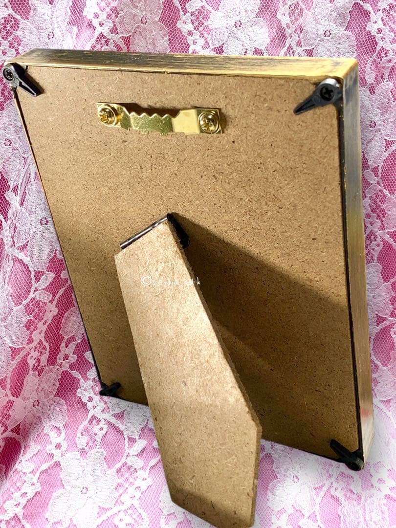 1215 ローズムーンとプリンセス うさぎ 花インテリア シーグラスアート 置物