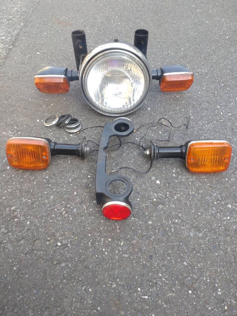 GSX400Eザリ用国内物実働外しライト回り一式セット