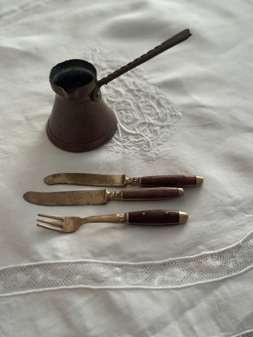 アンティーク　ベルプル　ピューター　スプーン　ケーキサーバー