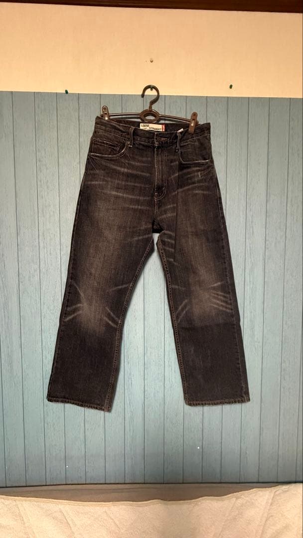 し*ん様 Levi’s 569 ブラックデニム ルーズストレート W33 L30
