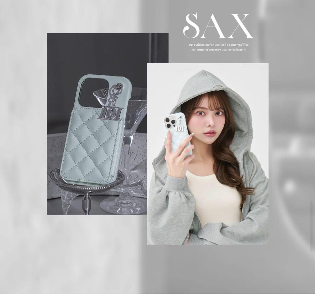 Darich キルティングミラーDDチャームiPhoneケース 15Pro