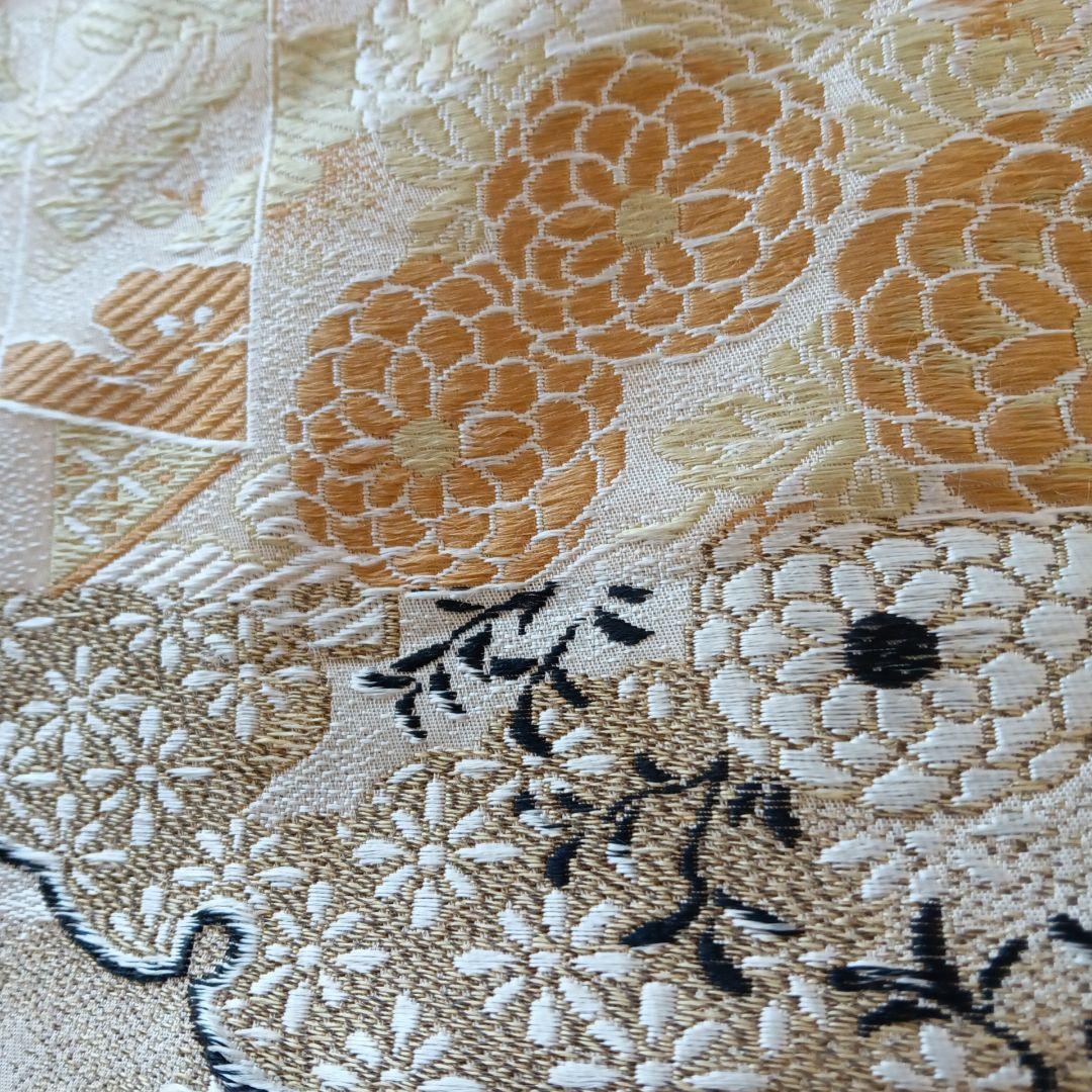刺繍　織物　テーブルセンター　和風　西陣織　正月