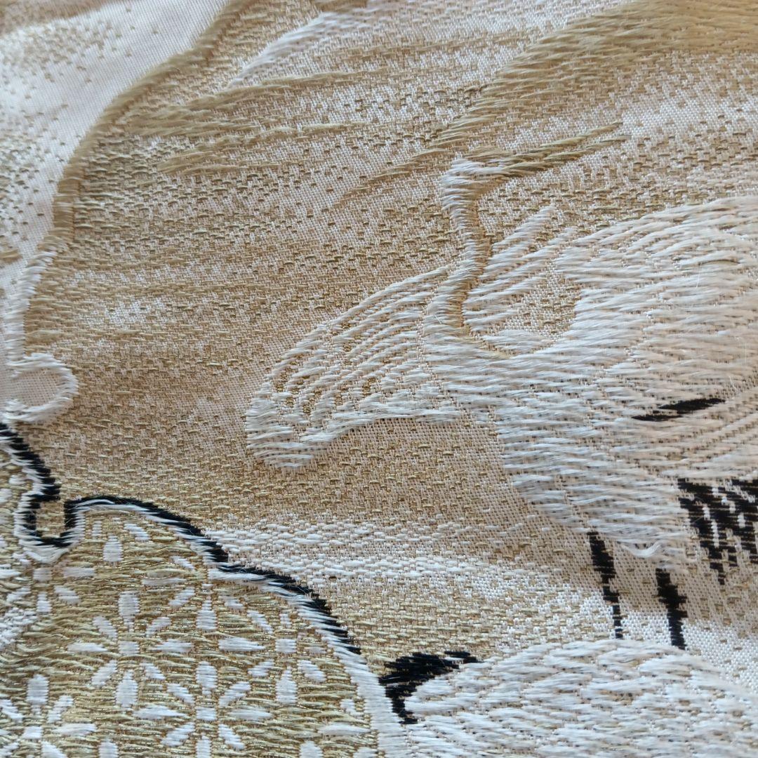 刺繍　織物　テーブルセンター　和風　西陣織　正月