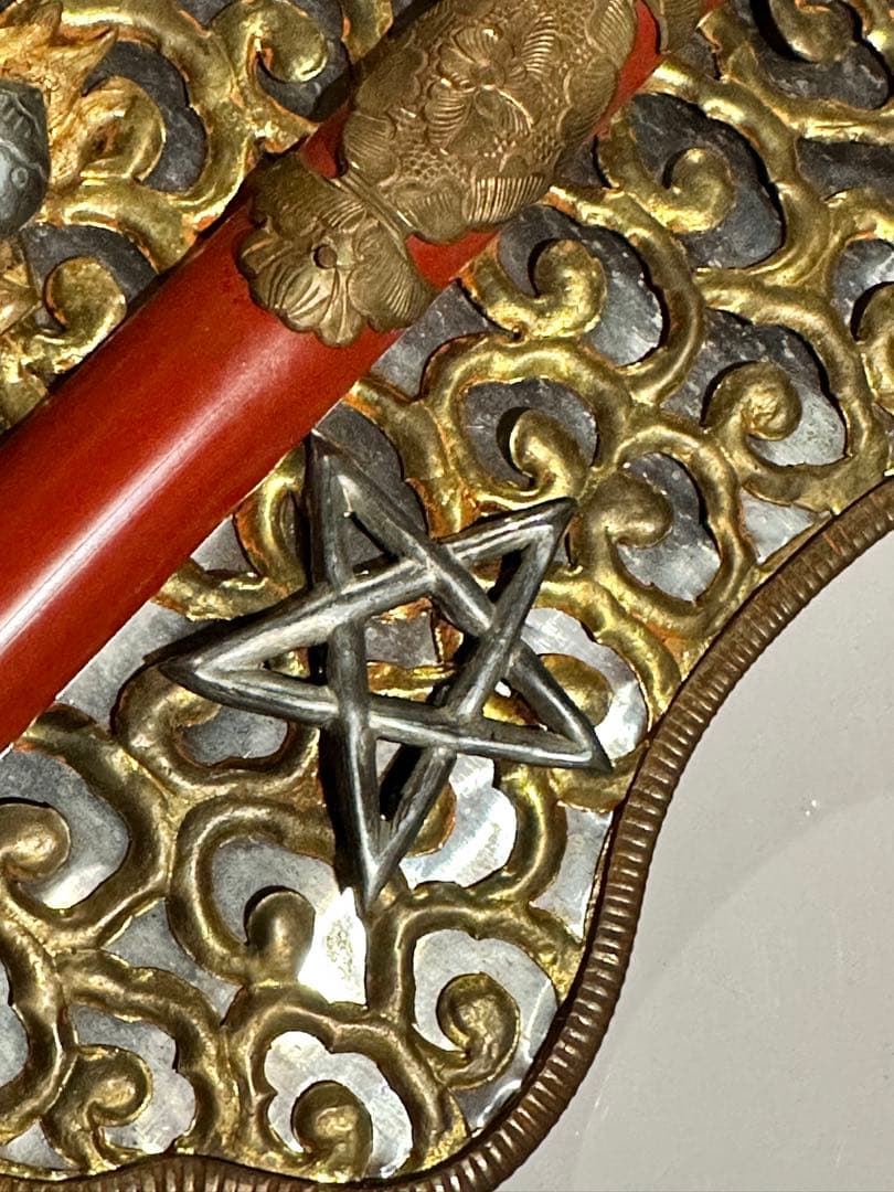 軍配団扇 時代金工 飾り金具 彫金 金属工芸