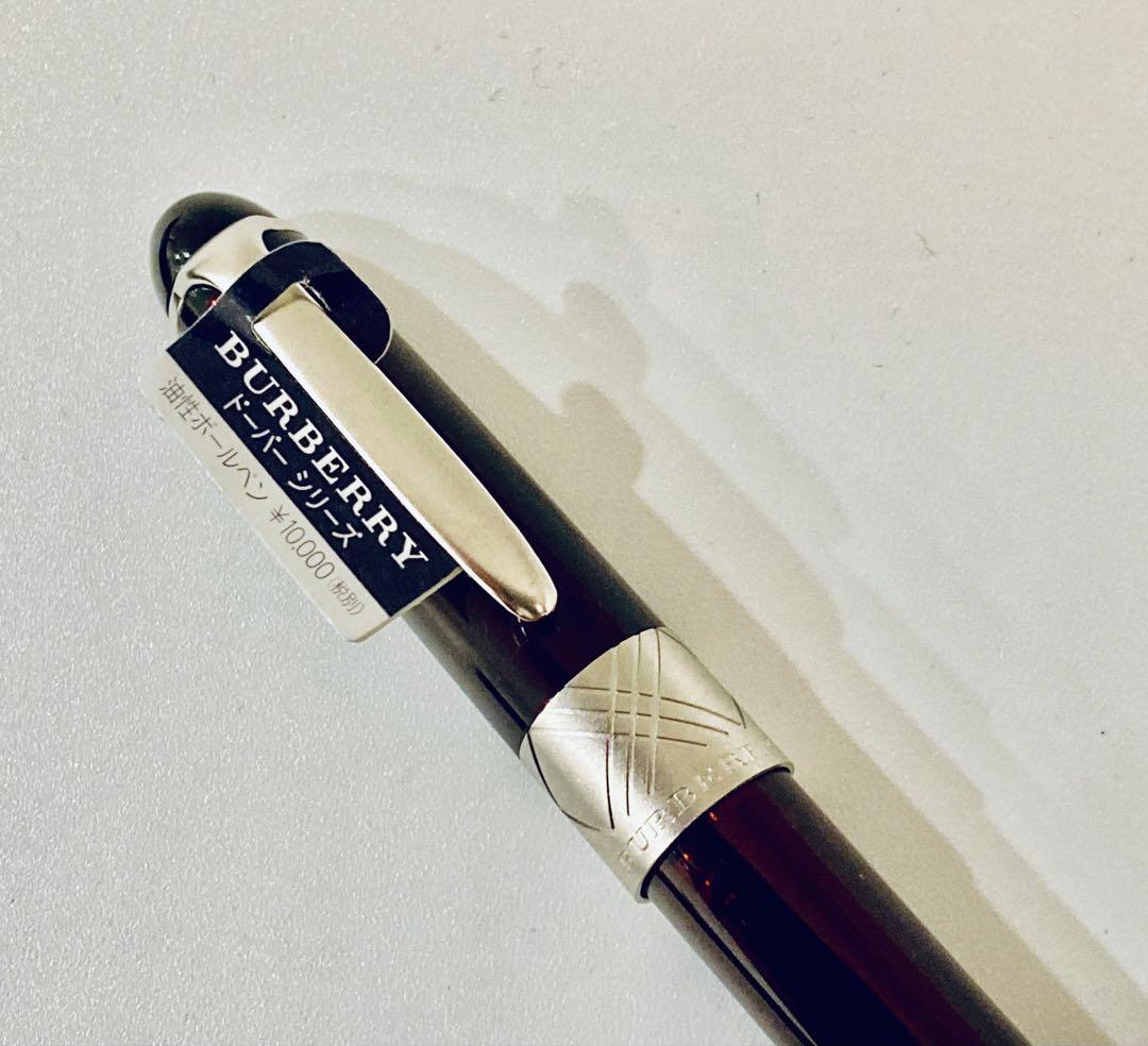 定価10,000円◆バーバリー 高級ボールペン BURBERRY 茶軸 ブラウン