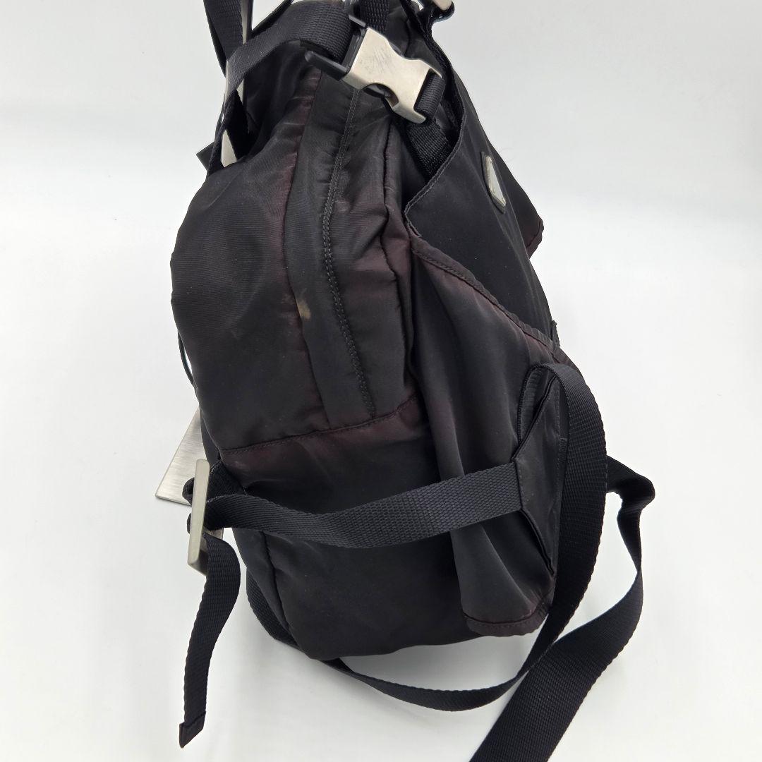 【希少】PRADA V156 3WAY ウエストバッグ リュック ナイロン 黒