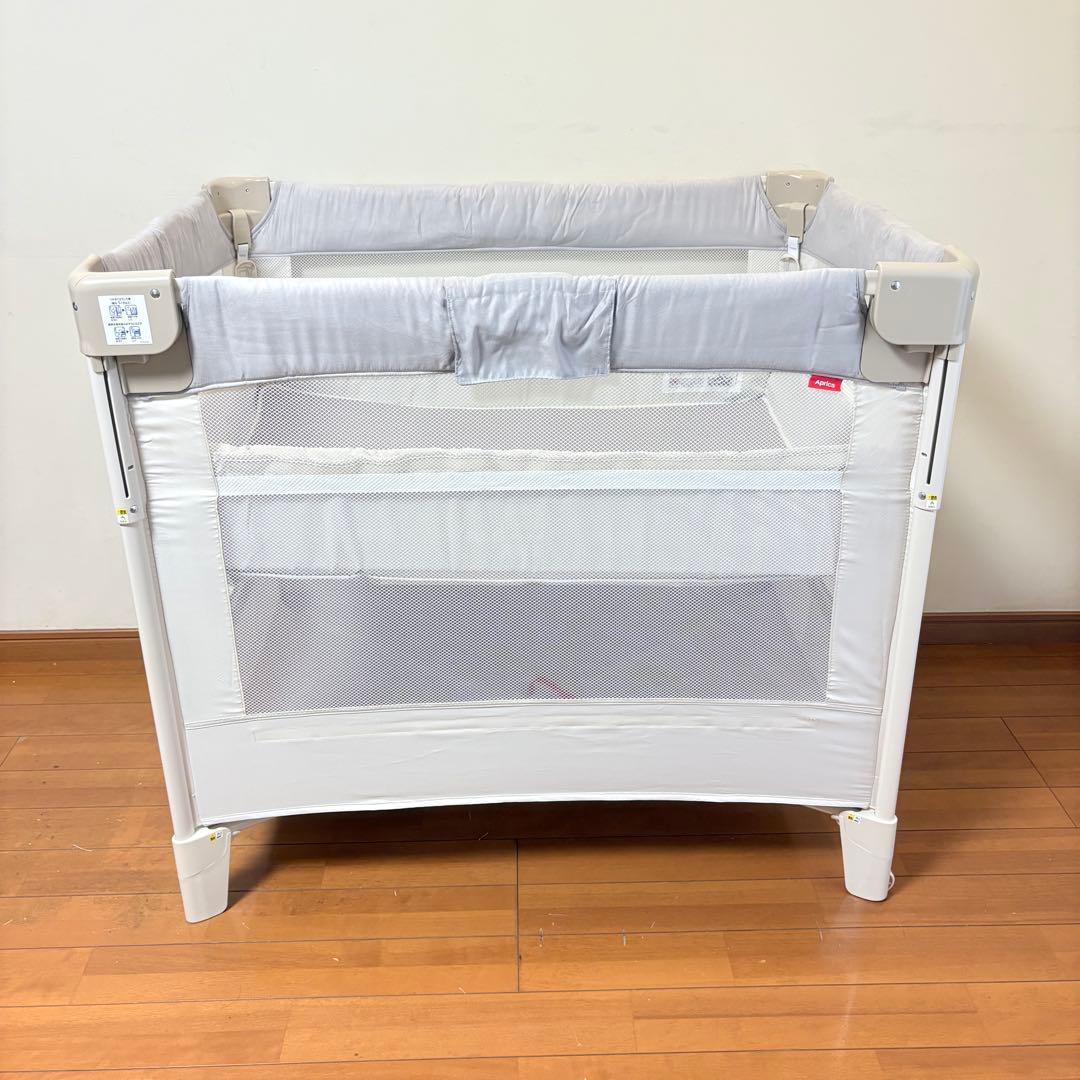 【美品・付属品完備】アップリカ ココネルエアープラスAB ホワイトベージュ