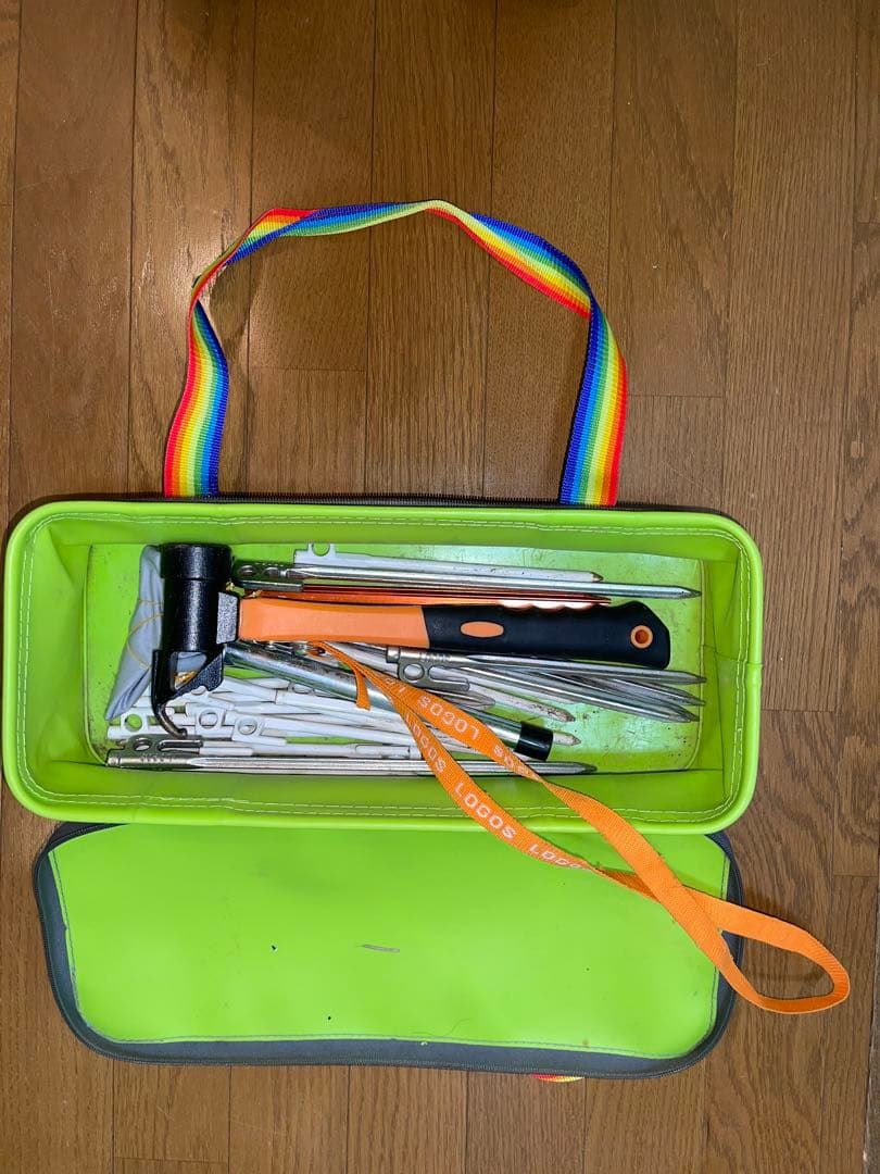 [GWキャンプ:初心者向けテント一式]ロゴス エアマジック(清掃済）＋シート等