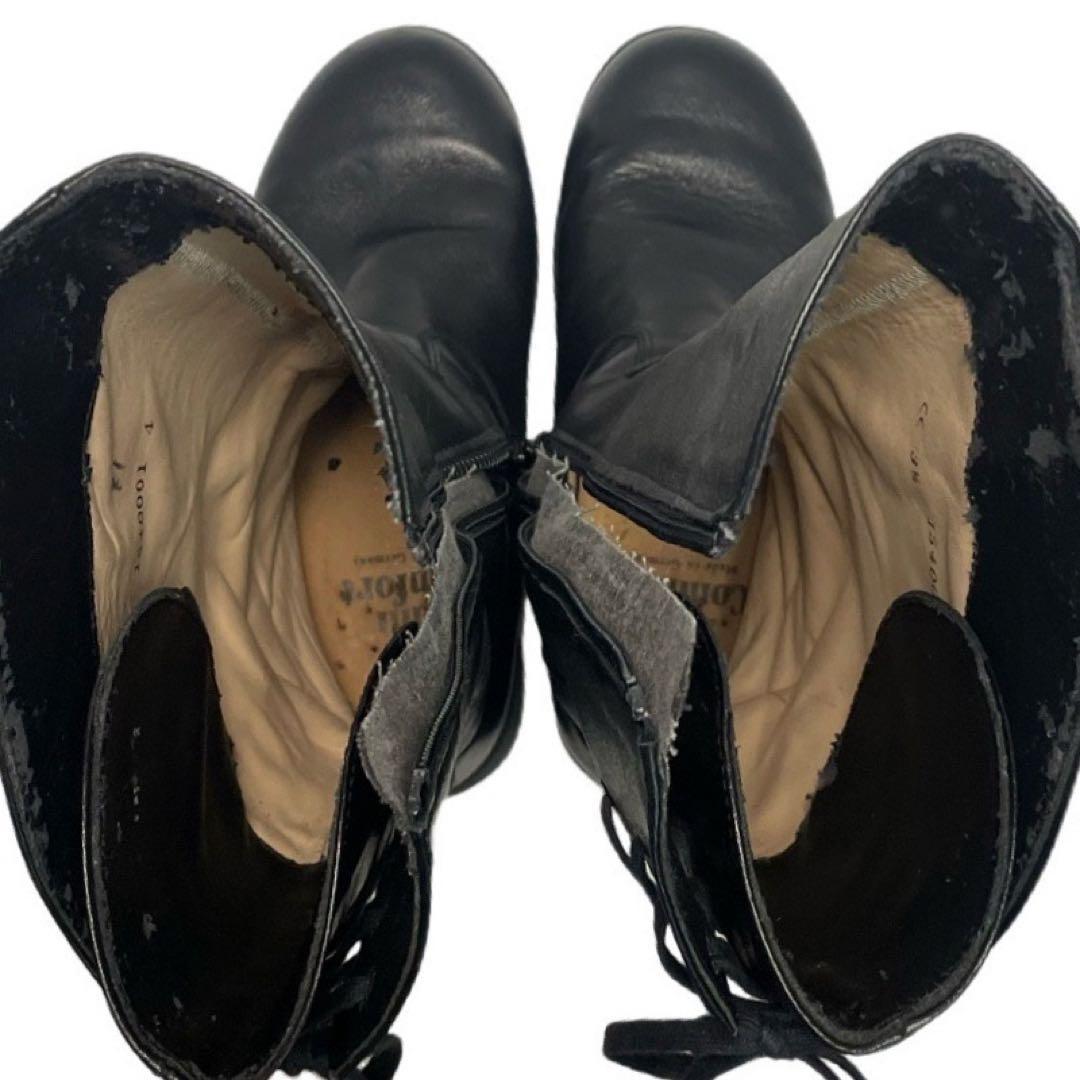 大人気✨フィンコンフォート　ミドルブーツ　サイドジップ　バックレース　3.5