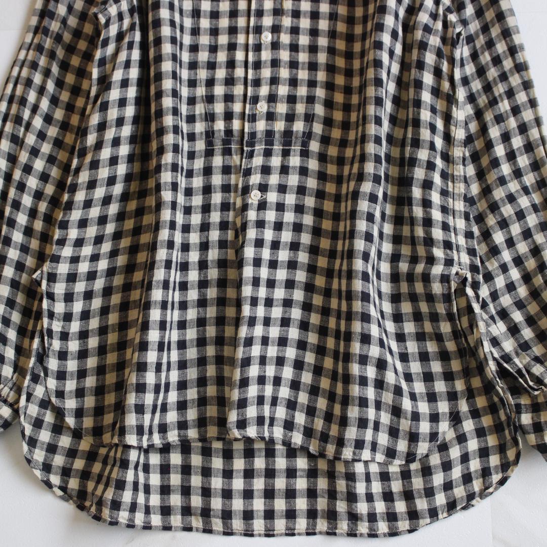 【現行タグ】45R インドガーゼリネン908ビッググーグーシャツ M R刺繡