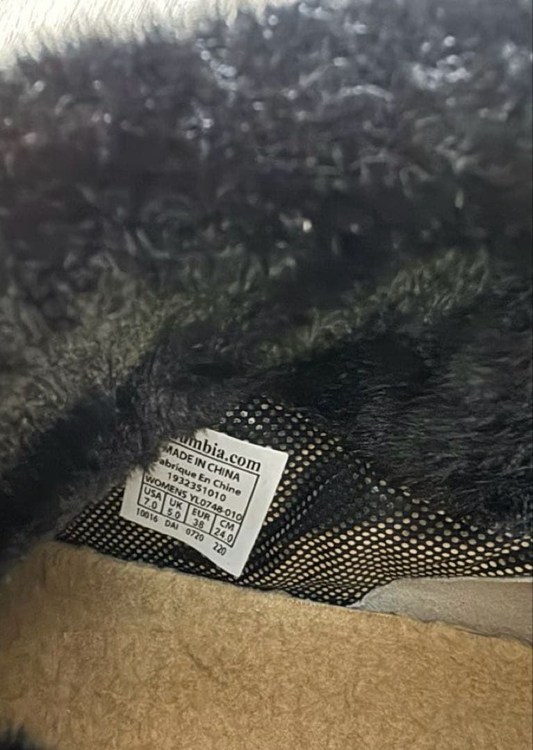 新品コロンビア24防水保温防滑ショートスノーブーツファーオムニヒート黒