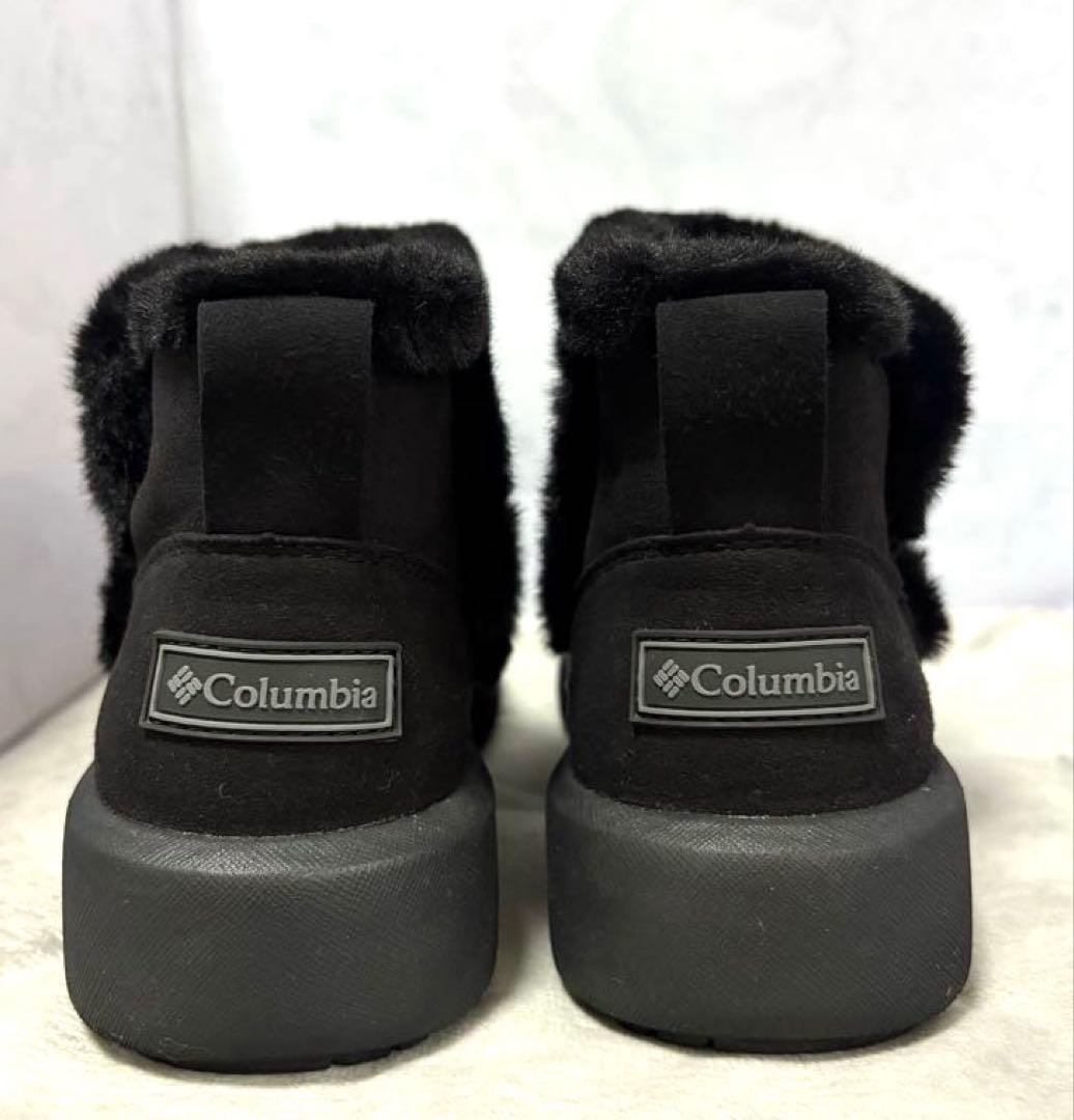 新品コロンビア24防水保温防滑ショートスノーブーツファーオムニヒート黒