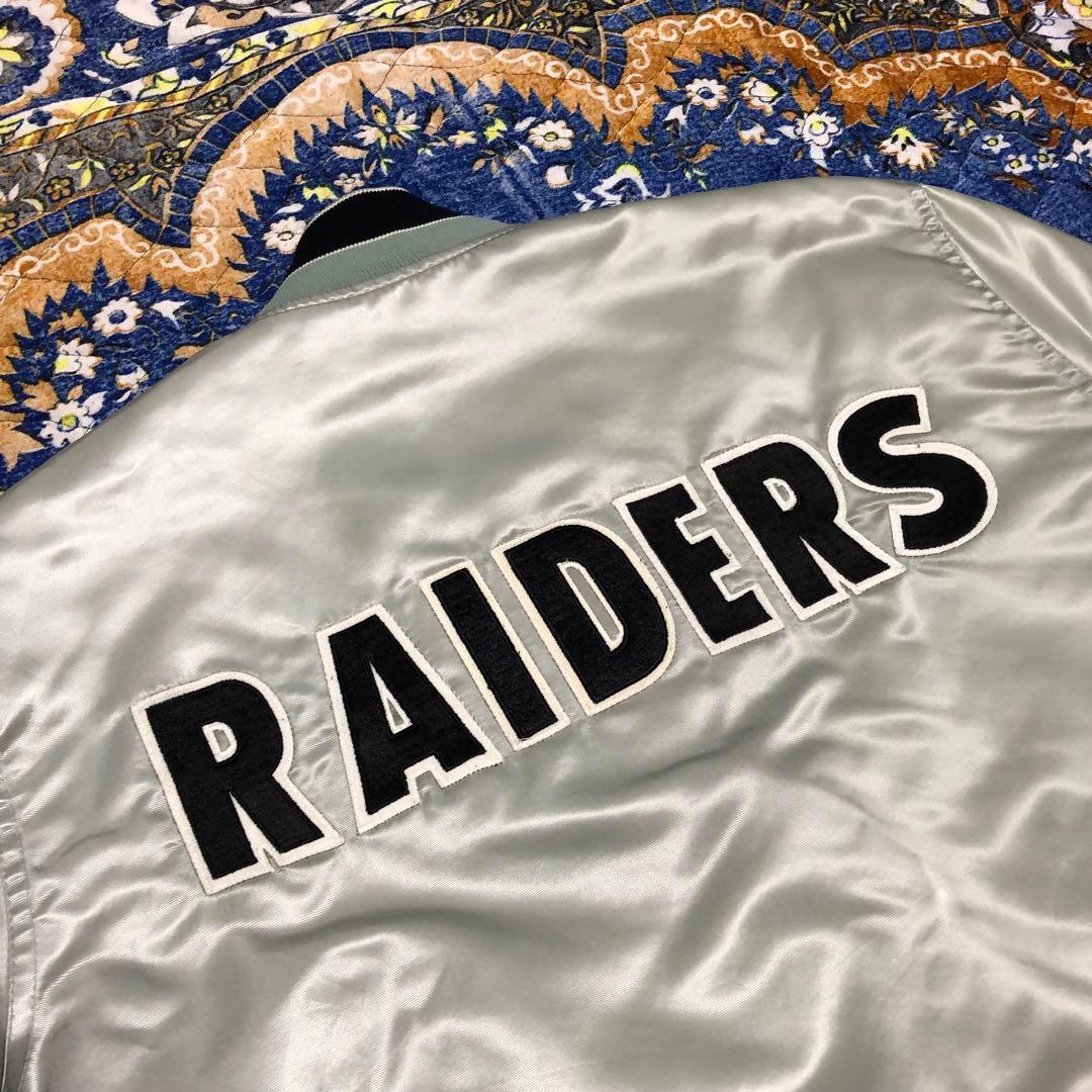 レイダース　raiders スタジャン　ナイロンジャケット　USA製