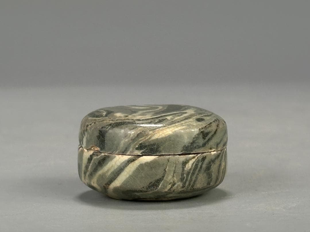 朝鮮古美術　15～16世紀　李朝時代 粉青沙器　練上　絞胎　小合　香合韓国美術