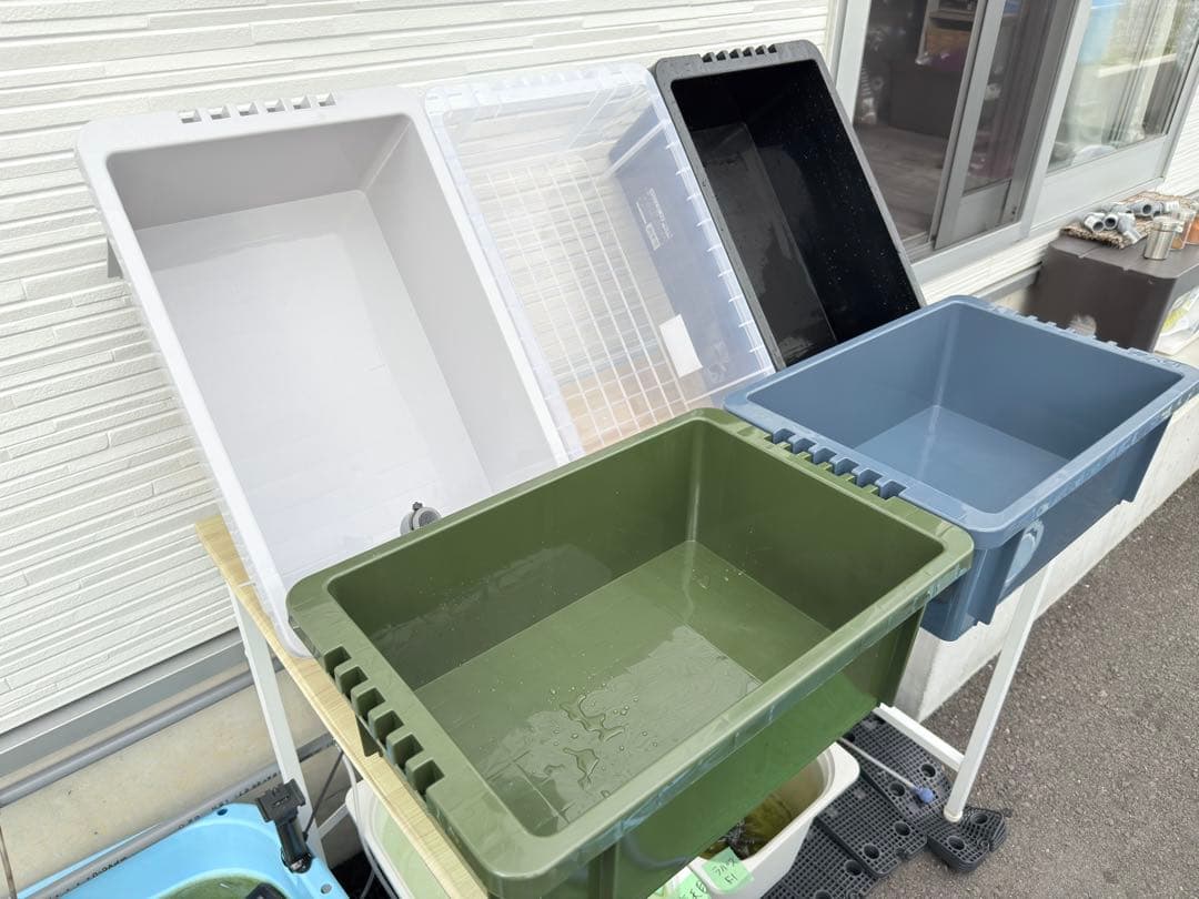 ★お買い得★NVBOX13 オーバーフロー容器 4個セットめだか飼育 容器トロ舟