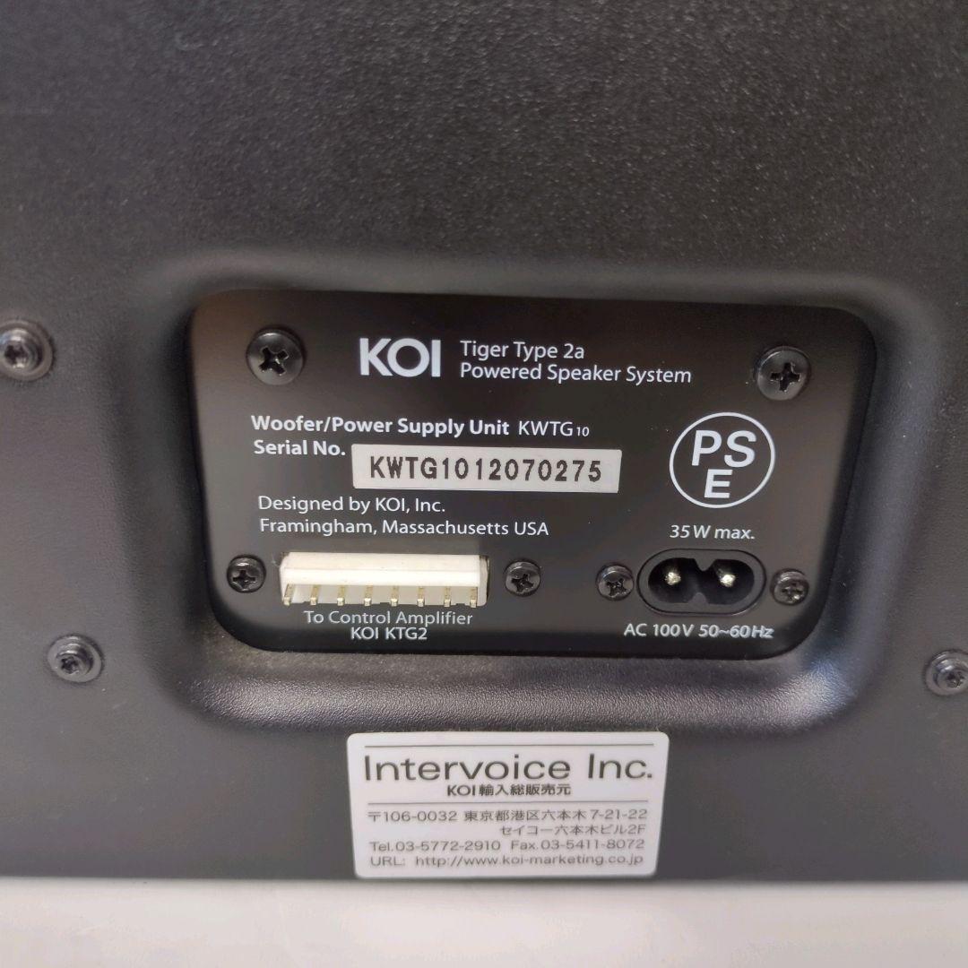 【付属品全揃い】KOI Tiger Type 2a パワードスピーカーシステム