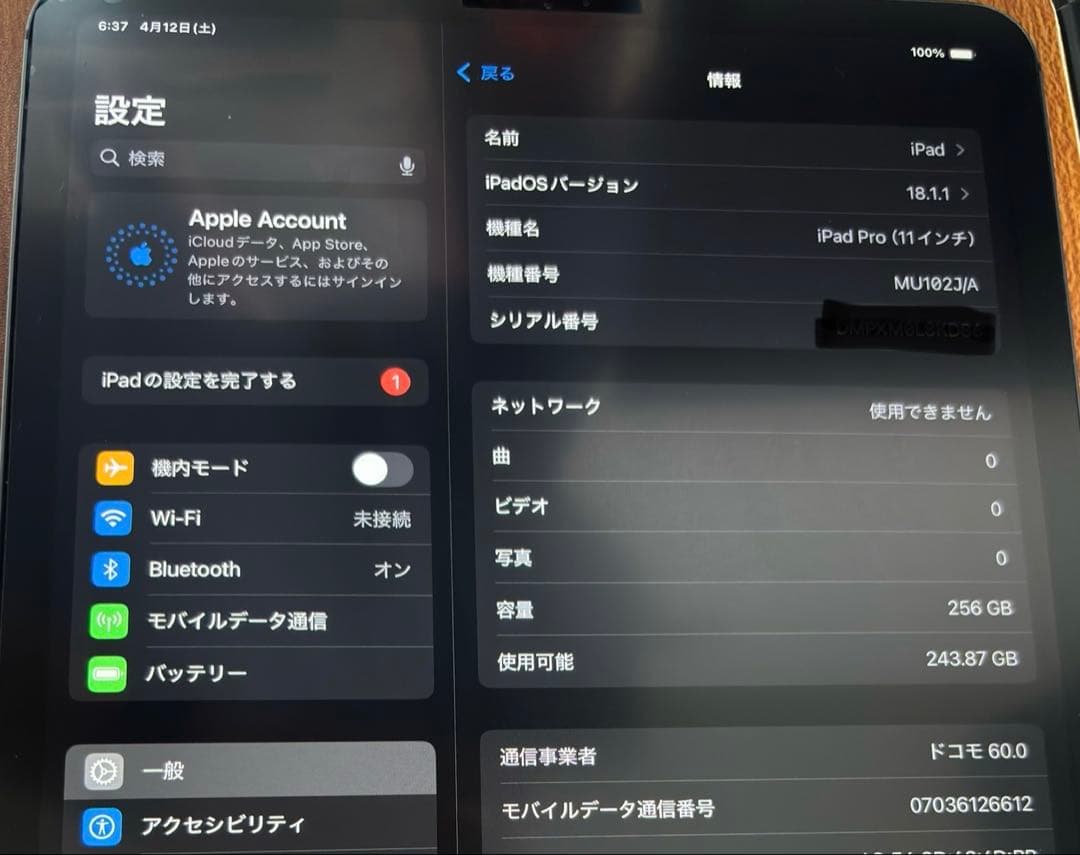 iPad Pro (11インチ) 256GB +Keyboard +pencil