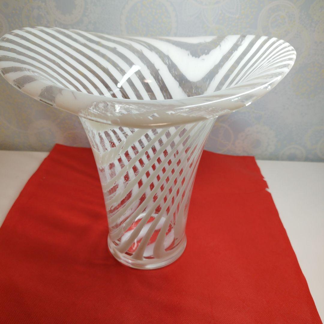 ヴィンテージPeill & Putzler　ガラス花瓶　1970年代　インテリア