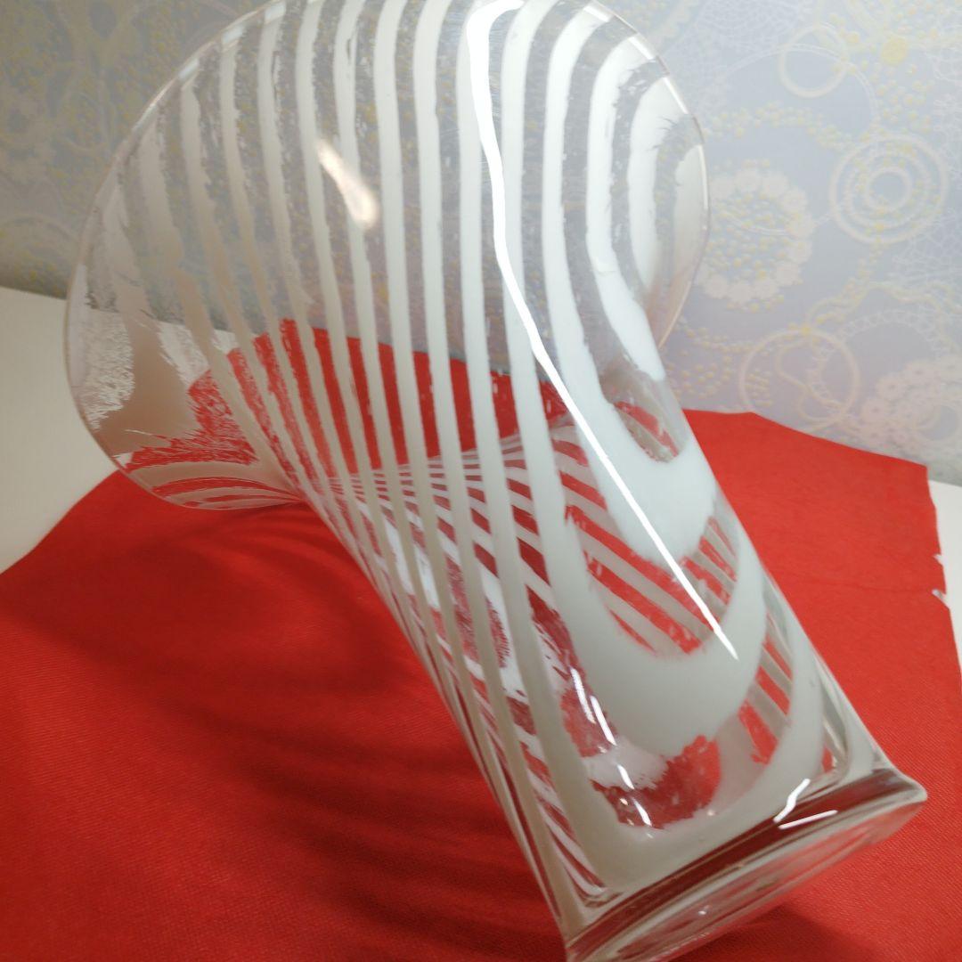 ヴィンテージPeill & Putzler　ガラス花瓶　1970年代　インテリア